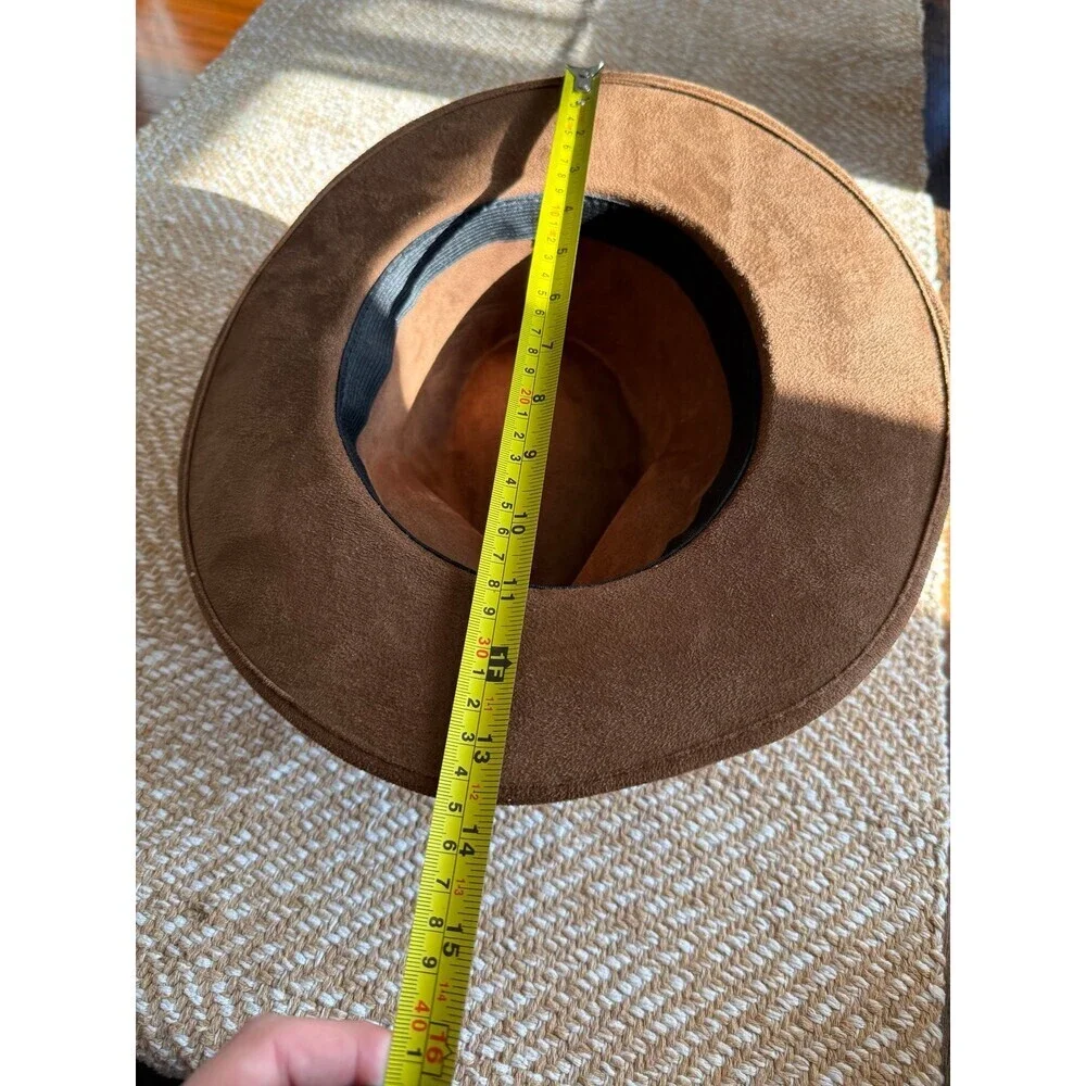 Brown Faux Suede Costume Hat